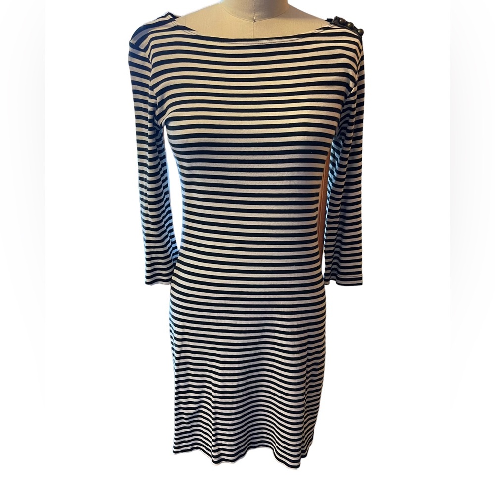 Anthropologie knit stripe dress - small